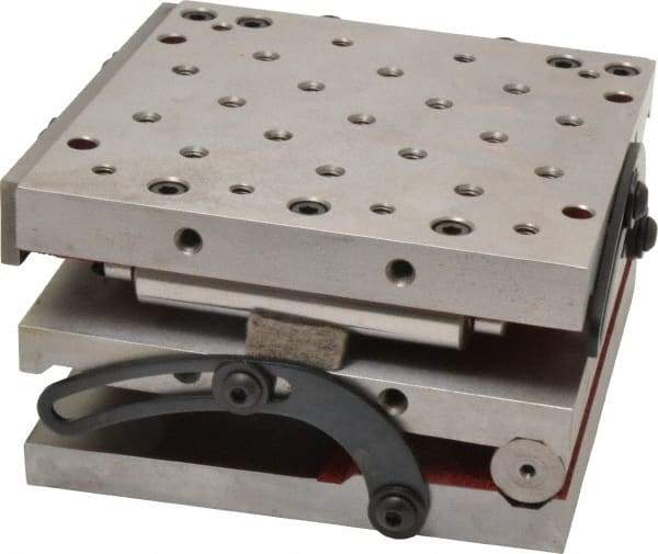 Suburban Tool - 6" Long x 6" Wide x 3-1/8" High, Compound Precision Steel Sine Plate - Square to within 0.0002", 0.0002 (C1), 0.0002 (C2)" Tolerance, 1/4-20 Hole - Benchmark Tooling