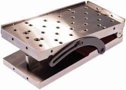 Suburban Tool - 4" Long x 4" Wide x 3-1/8" High, Compound Precision Steel Sine Plate - Square to within 0.0002", 0.0002 (C1), 0.0002 (C2)" Tolerance, 3/8-16 Hole - Benchmark Tooling