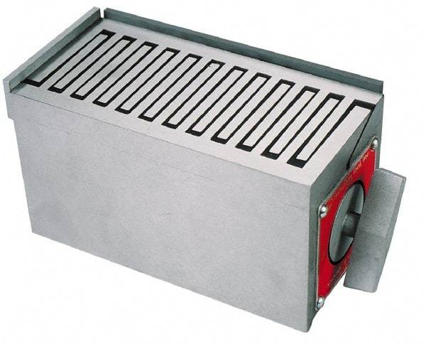 Suburban Tool - Fine Pole Rectangular Permanent Magnetic Block Chuck - 5-1/2" Long x 2-3/4" Wide x 3" High, Alnico - Benchmark Tooling