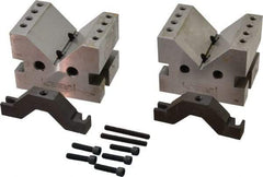 Suburban Tool - 2-7/8" Max Capacity, 90° Angle, Hardened Steel V-Block - 4" Long x 3" Wide x 3" High, Sold as Matched Pair - Benchmark Tooling