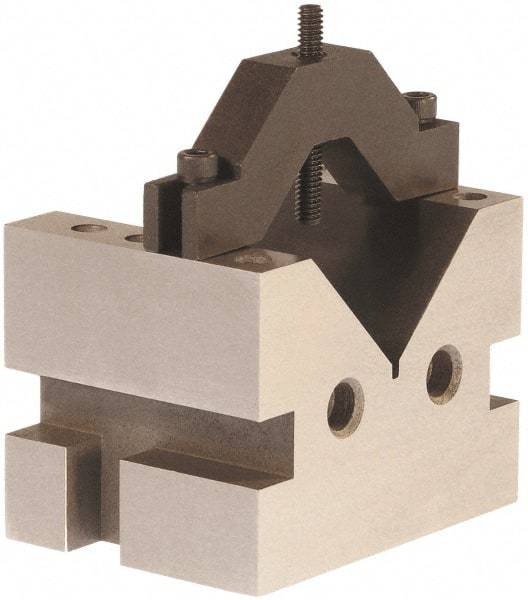 Suburban Tool - 1-5/8" Max Capacity, 90° Angle, Hardened Steel V-Block - 2-1/2" Long x 2-1/2" Wide x 2" High, Sold as Matched Pair - Benchmark Tooling