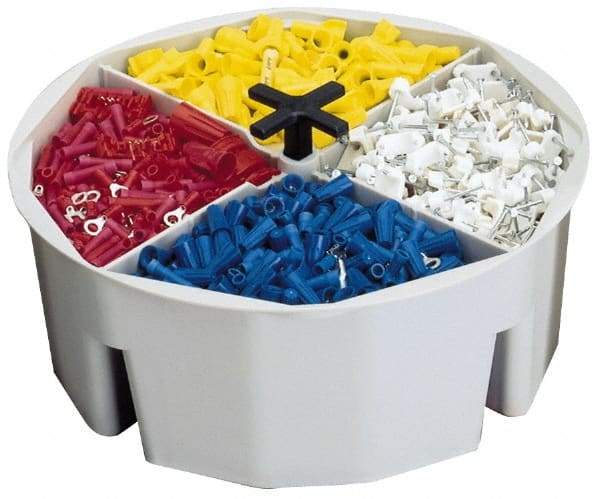 CLC - White Plastic Bucket Organizer - 2-1/2" High - Benchmark Tooling