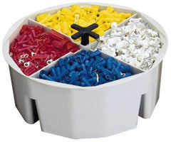 CLC - White Plastic Bucket Tool Organizer - 4" High - Benchmark Tooling