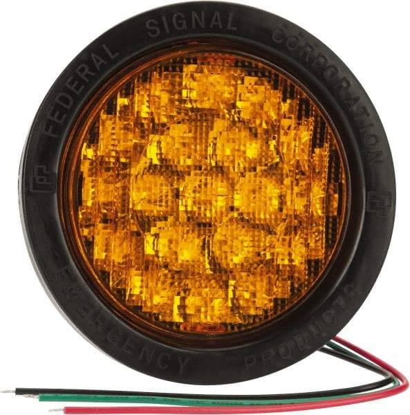 Federal Signal Emergency - 71 FPM, Grommet Mount Emergency Light Assembly - Amber - Benchmark Tooling