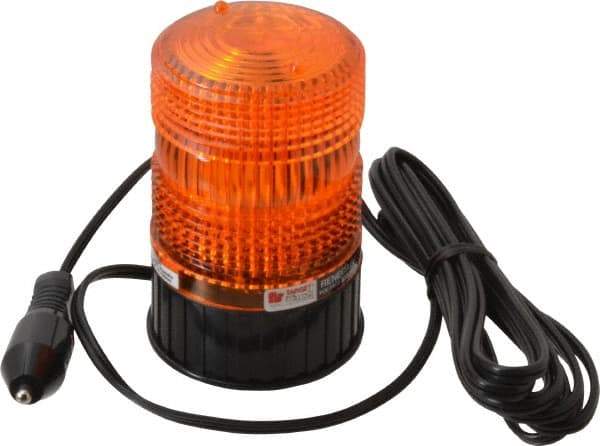 Federal Signal Emergency - 2.2 Joules, 65 to 75 FPM, Magnetic Mount Emergency Strobe Light Assembly - Powered by 12 to 48 Volts, Amber - Benchmark Tooling