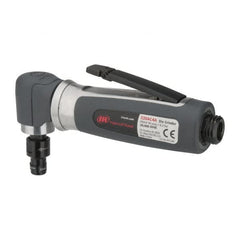 Ingersoll-Rand - 1/4" Collet, Angle Handle, Straight Air Die Grinder - 20,000 RPM, Rear Exhaust, 32 CFM, 0.3 hp, 620 kPa, 1/4 NPT - Benchmark Tooling