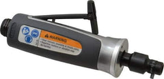 Ingersoll-Rand - 1/4" Collet, Straight Handle, Straight Air Die Grinder - 30,000 RPM, Rear Exhaust, 30 CFM, 0.3 hp, 620 kPa, 1/4 NPT - Benchmark Tooling
