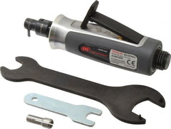 Ingersoll-Rand - 1/4" Collet, Straight Handle, Straight Air Die Grinder - 35,000 RPM, Rear Exhaust, 30 CFM, 0.3 hp, 620 kPa, 1/4 NPT - Benchmark Tooling