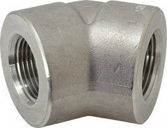 Value Collection - 1" Grade 304/304L Stainless Steel Pipe 45° Elbow - FNPT x FNPT End Connections, 3,000 psi - Benchmark Tooling