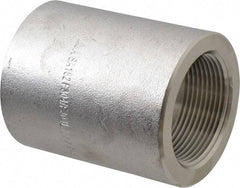 Merit Brass - 1-1/2" Grade 304/304L Stainless Steel Pipe Coupling - FNPT x FNPT End Connections, 3,000 psi - Benchmark Tooling