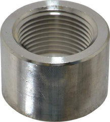 Merit Brass - 1" Grade 304/304L Stainless Steel Pipe Half Coupling - FNPT End Connections, 3,000 psi - Benchmark Tooling