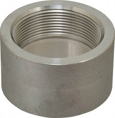 Merit Brass - 2" Grade 304/304L Stainless Steel Pipe Half Coupling - FNPT End Connections, 3,000 psi - Benchmark Tooling