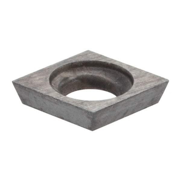 Everede Tool - CDCD07 Grade CS2 Carbide Boring Insert - Uncoated, 80° Diamond, 15° Relief Angle, 5/32" Inscr Circle, 0.04" Thick, 0.007" Corner Radius - Benchmark Tooling