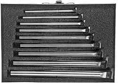 Everede Tool - 11/32" Min Diam Smallest Bar, 1" Min Diam Largest Bar, Alloy Steel Indexable Boring Bar Set - 6, 7, 7-5/8, 8-1/4, 8-3/4, 9-1/2, 10, 11, 12" Max Bore Depth - Benchmark Tooling