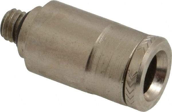 Norgren - 6mm Outside Diam, M5x0.8 Metric, Nickel Plated Brass Push-to-Connect Tube Male Connector - 260 Max psi, Tube to Metric Thread Connection, Nitrile O-Ring - Benchmark Tooling