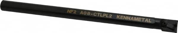 Kennametal - 15.24mm Min Bore Diam, 8" OAL, 1/2" Shank Diam, A-CTLP Indexable Boring Bar - TP.. Insert, Clamp Holding Method - Benchmark Tooling