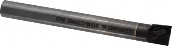 Kennametal - 19.56mm Min Bore Diam, 6" OAL, 5/8" Shank Diam, E-CTFP Indexable Boring Bar - TP.. Insert, Clamp Holding Method - Benchmark Tooling