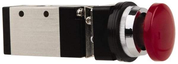 ARO/Ingersoll-Rand - 1/4" NPT Manual Mechanical Valve - 3-Way, 2 Position, Palm Button/Manual & 0.7 CV Rate - Benchmark Tooling