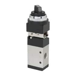 ARO/Ingersoll-Rand - 1/4" NPT Manual Mechanical Valve - 3-Way, 2 Position, Selector/Manual & 0.7 CV Rate - Benchmark Tooling