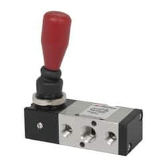 ARO/Ingersoll-Rand - 1/4" NPT Manual Mechanical Valve - 4-Way, 2 Position, Lever/Spring & 0.7 CV Rate - Benchmark Tooling