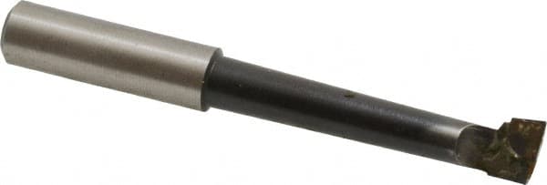 Interstate - 3/8" Min Bore Diam, 1-7/8" Max Bore Depth, 3/8 Shank Diam, Boring Bar - Right Hand Cut, Carbide-Tipped, Bright Finish - Exact Industrial Supply