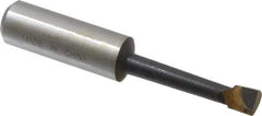 Interstate - 5/16" Min Bore Diam, 1-1/2" Max Bore Depth, 1/2 Shank Diam, Boring Bar - Right Hand Cut, Carbide-Tipped, Bright Finish - Exact Industrial Supply