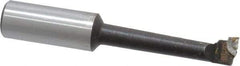 Interstate - 7/16" Min Bore Diam, 2-1/4" Max Bore Depth, 5/8 Shank Diam, Boring Bar - Right Hand Cut, Carbide-Tipped, Bright Finish - Exact Industrial Supply