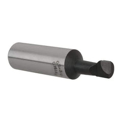 Interstate - 7/16" Min Bore Diam, 1-1/8" Max Bore Depth, 3/4 Shank Diam, Boring Bar - Right Hand Cut, Carbide-Tipped, Bright Finish - Exact Industrial Supply