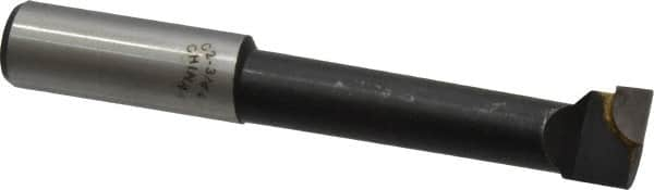 Interstate - 13/16" Min Bore Diam, 3-3/8" Max Bore Depth, 3/4 Shank Diam, Boring Bar - Right Hand Cut, Carbide-Tipped, Bright Finish - Exact Industrial Supply