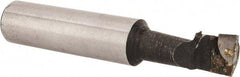 Interstate - 5/16" Min Bore Diam, 3/4" Max Bore Depth, 3/8 Shank Diam, Boring Bar - Right Hand Cut, Carbide-Tipped, Bright Finish - Exact Industrial Supply