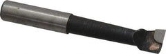 Interstate - 7/16" Min Bore Diam, 1-11/16" Max Bore Depth, 3/8 Shank Diam, Boring Bar - Right Hand Cut, Carbide-Tipped, Bright Finish - Exact Industrial Supply