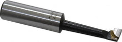 Interstate - 5/16" Min Bore Diam, 1-1/2" Max Bore Depth, 1/2 Shank Diam, Boring Bar - Right Hand Cut, Carbide-Tipped, Bright Finish - Exact Industrial Supply