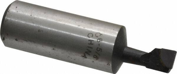 Interstate - 5/16" Min Bore Diam, 3/4" Max Bore Depth, 5/8 Shank Diam, Boring Bar - Right Hand Cut, Carbide-Tipped, Bright Finish - Exact Industrial Supply