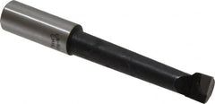 Interstate - 9/16" Min Bore Diam, 3" Max Bore Depth, 5/8 Shank Diam, Boring Bar - Right Hand Cut, Carbide-Tipped, Bright Finish - Exact Industrial Supply