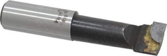 Interstate - 11/16" Min Bore Diam, 1-7/8" Max Bore Depth, 5/8 Shank Diam, Boring Bar - Right Hand Cut, Carbide-Tipped, Bright Finish - Exact Industrial Supply