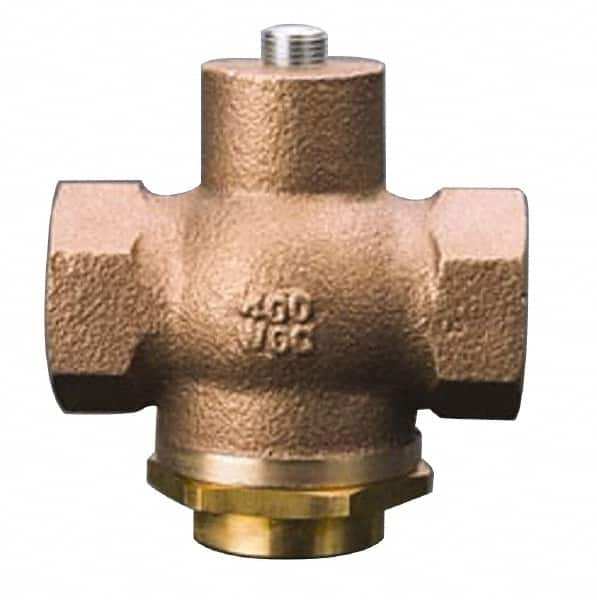 Kingston - 1-1/2" Brass Check Valve - Inline, FNPT x FNPT, 400 WOG - Benchmark Tooling