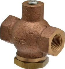 Kingston - 3/8" Brass Check Valve - Inline, FNPT x FNPT, 400 WOG - Benchmark Tooling
