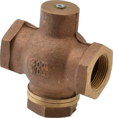 Kingston - 1-1/4" Brass Check Valve - Inline, FNPT x FNPT, 400 WOG - Benchmark Tooling