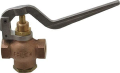 Kingston - 1/4" Pipe, 400 Max psi, Buna N Disc, Self Closing Control Valve - Squeeze Lever, FNPT x FNPT End Connections - Benchmark Tooling