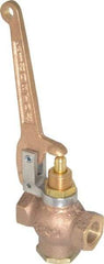 Kingston - 3/8" Pipe, 400 Max psi, Buna N Disc, Self Closing Control Valve - Pull Lever, FNPT x FNPT End Connections - Benchmark Tooling
