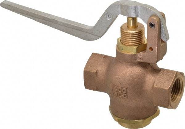 Kingston - 1/2" Pipe, 400 Max psi, Buna N Disc, Self Closing Control Valve - Squeeze Lever, FNPT x FNPT End Connections - Benchmark Tooling
