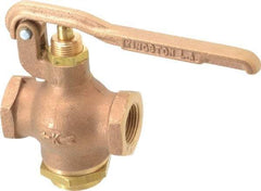 Kingston - 3/4" Pipe, 400 Max psi, Buna N Disc, Self Closing Control Valve - Squeeze Lever, FNPT x FNPT End Connections - Benchmark Tooling