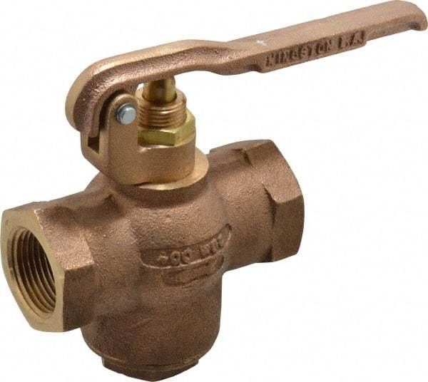 Kingston - 1" Pipe, 400 Max psi, Buna N Disc, Self Closing Control Valve - Squeeze Lever, FNPT x FNPT End Connections - Benchmark Tooling