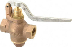 Kingston - 1/2" Pipe, 400 Max psi, Buna N Disc, Self Closing Control Valve - Balanced Valve Squeeze Lever, FNPT x FNPT End Connections - Benchmark Tooling