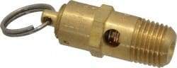 Kingston - 1/4" Inlet, ASME Safety Relief Valve - 100 Max psi, Brass - Benchmark Tooling