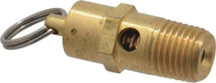 Kingston - 1/4" Inlet, ASME Safety Relief Valve - 150 Max psi, Brass - Benchmark Tooling