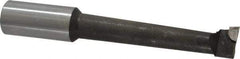 Interstate - 7/8" Min Bore Diam, 4-1/2" Max Bore Depth, 1 Shank Diam, Boring Bar - Right Hand Cut, Carbide-Tipped, Bright Finish - Exact Industrial Supply