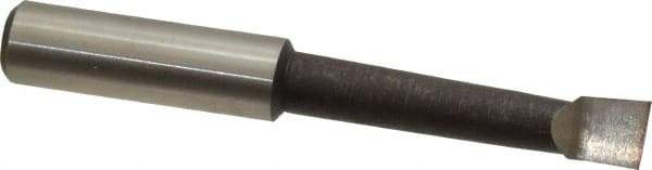 Interstate - 5/16" Min Bore Diam, 1-9/16" Max Bore Depth, 3/8 Shank Diam, Boring Bar - Right Hand Cut, Cobalt, Bright Finish - Exact Industrial Supply