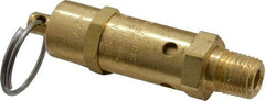 Kingston - 1/4" Inlet, ASME Safety Relief Valve - 25 Max psi, Brass - Benchmark Tooling