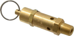 Kingston - 1/4" Inlet, ASME Safety Relief Valve - 300 Max psi, Brass - Benchmark Tooling